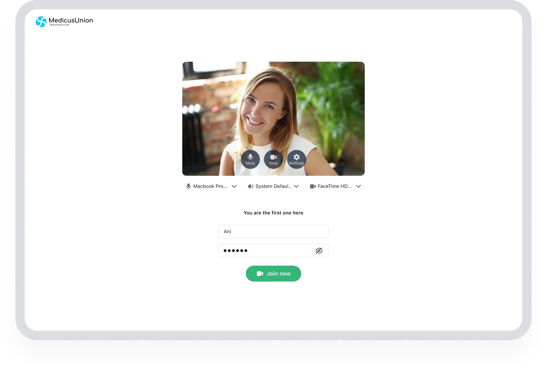 MedicusUnion Conferencing-Tool allows easy video calls with no extra logins.