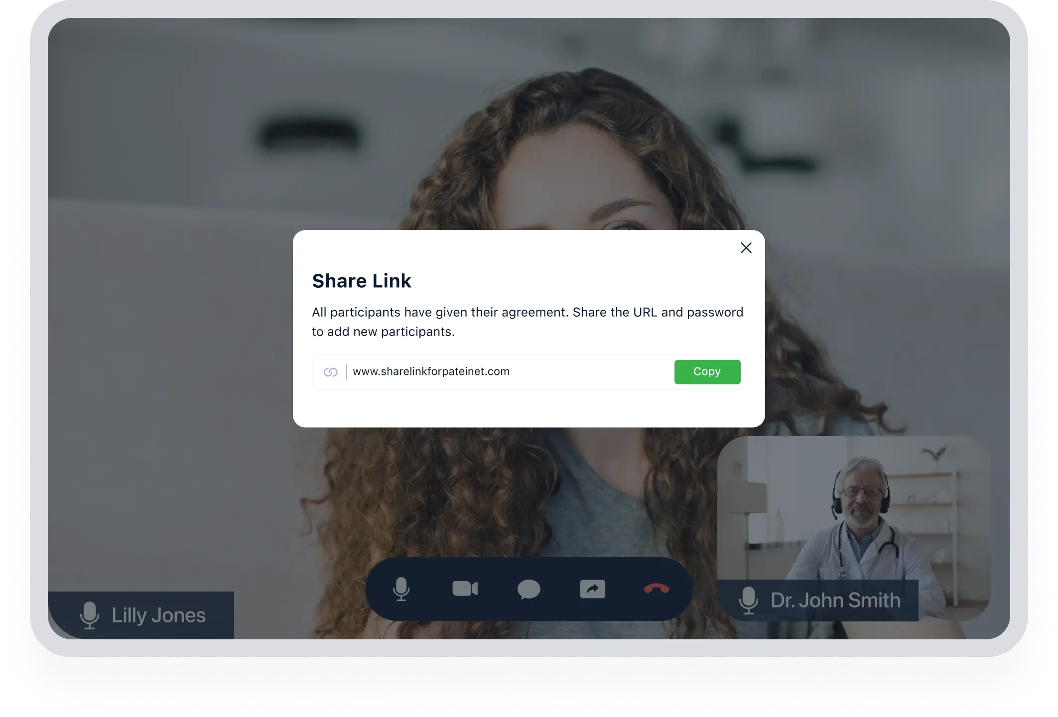 Easily invite new members during a video call by ensuring agreement from all participants.