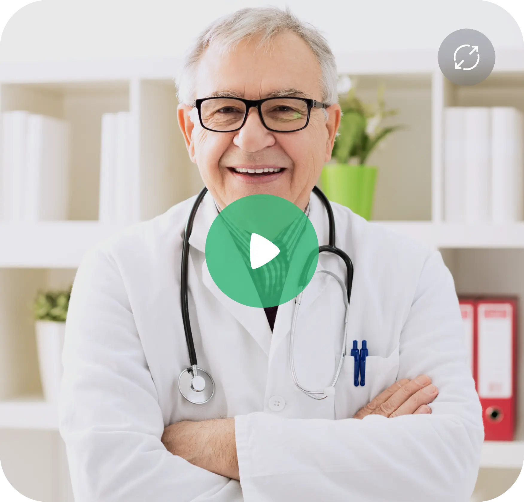 A person having a video consultation with a healthcare provider via video call.